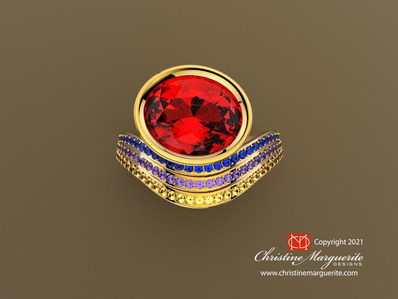 Key West Sunset Ring