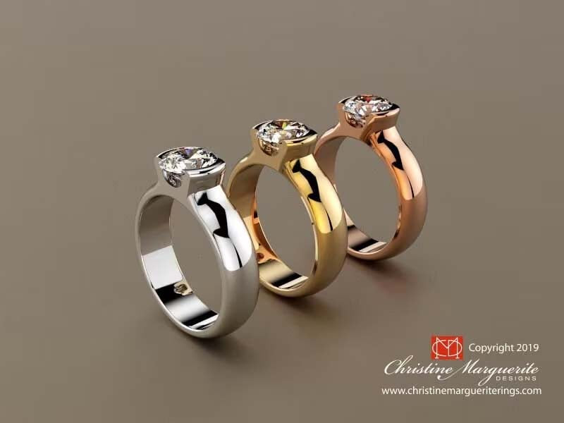 Demi Bezel Ring Setting