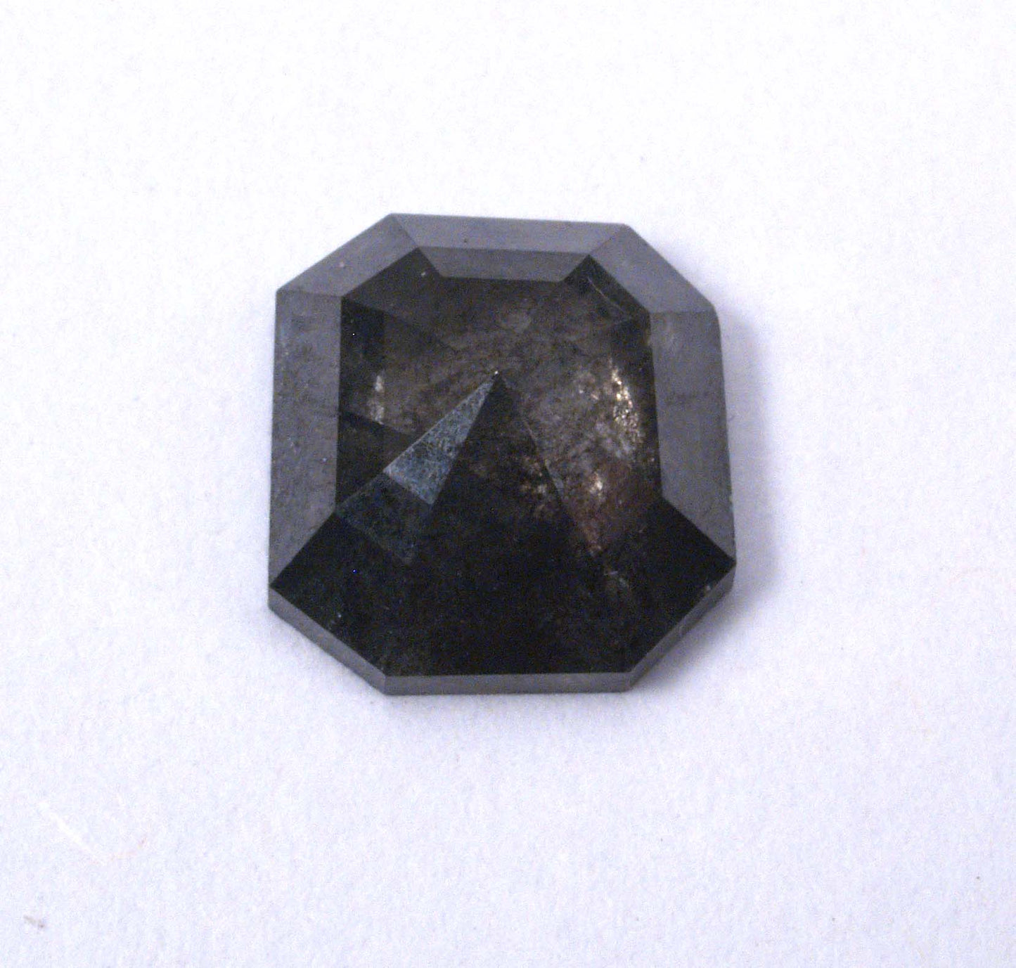 Raw Diamond in 18KYellow gold bezel on a white gold band