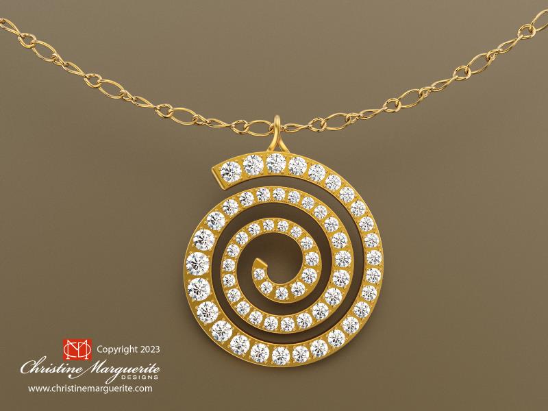 Spiral necklace