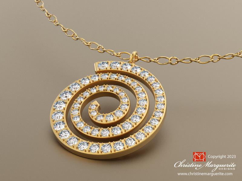 Spiral necklace