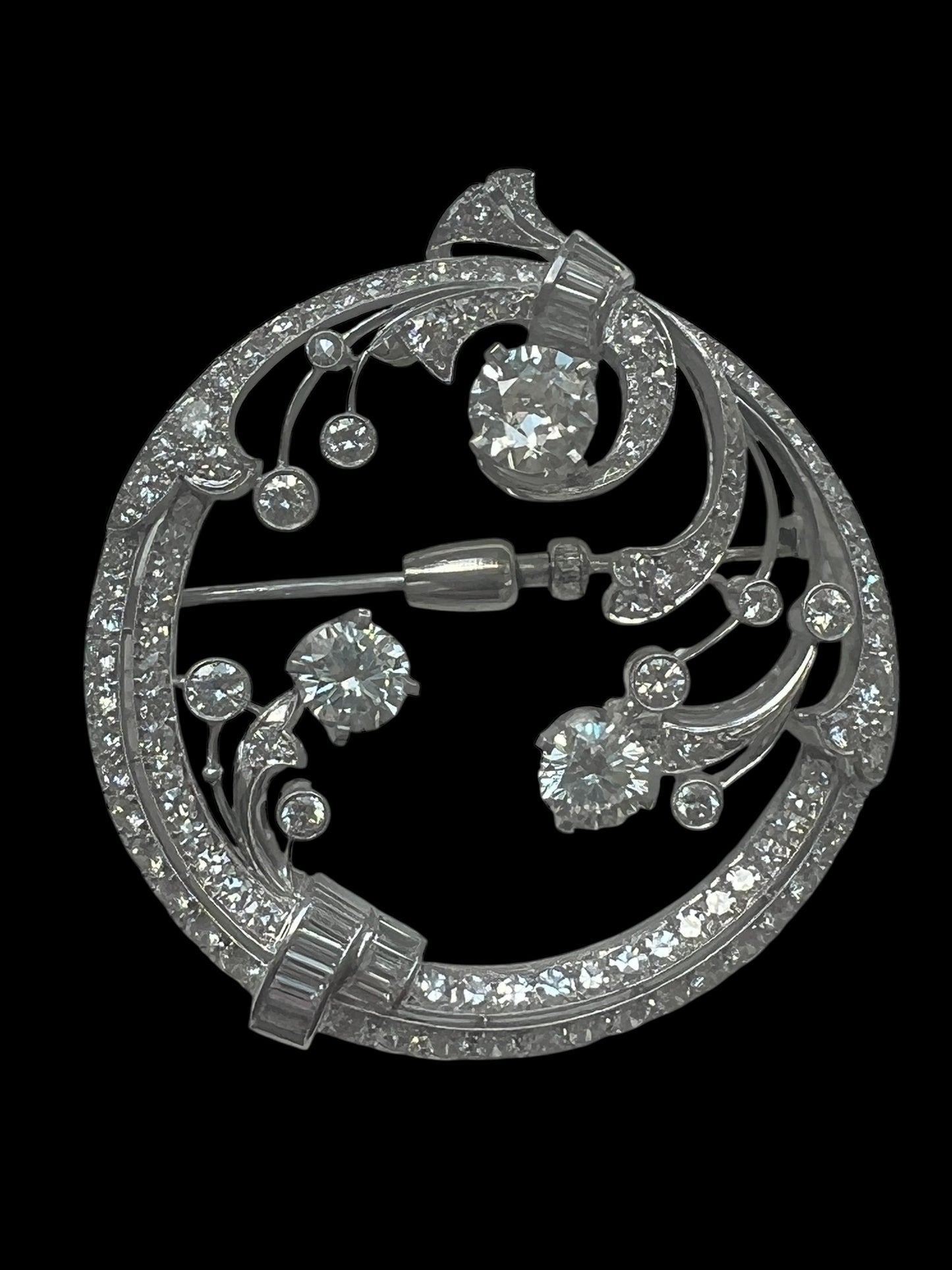 HE Vintage Family Diamond Brooch