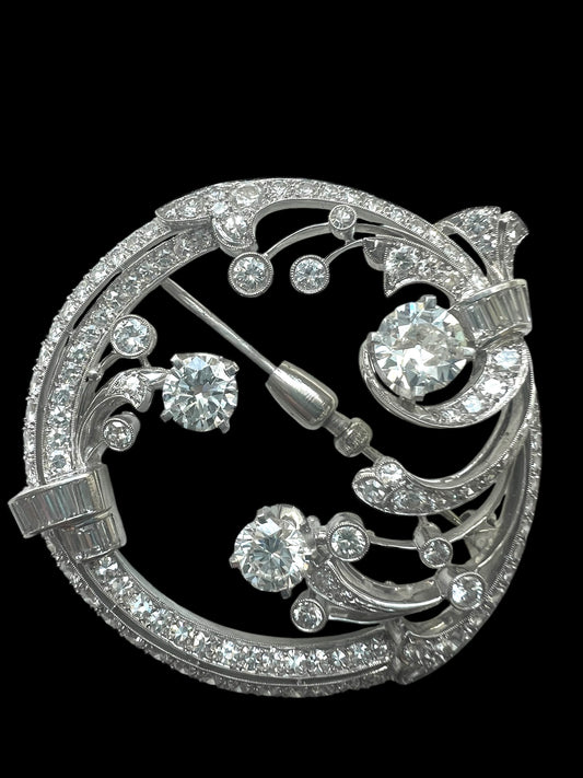 HE Vintage Family Diamond Brooch